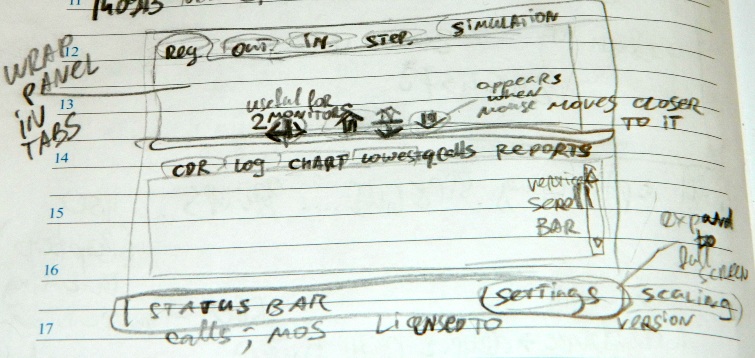 Prototype of new GUI for SIP Tester