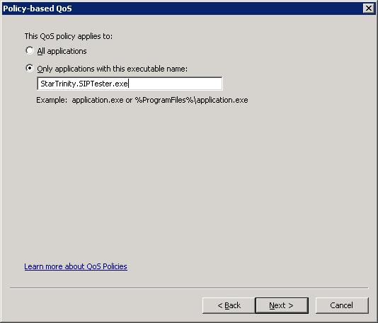 Set name of executable